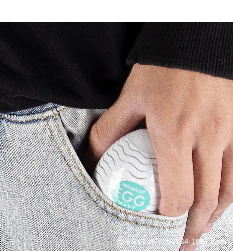 Male Pocket Pussy Masturbation Eggs Portable Stimulating Penis Massager Silicone Stretchable Masturbator Adult Sex Toys for Men