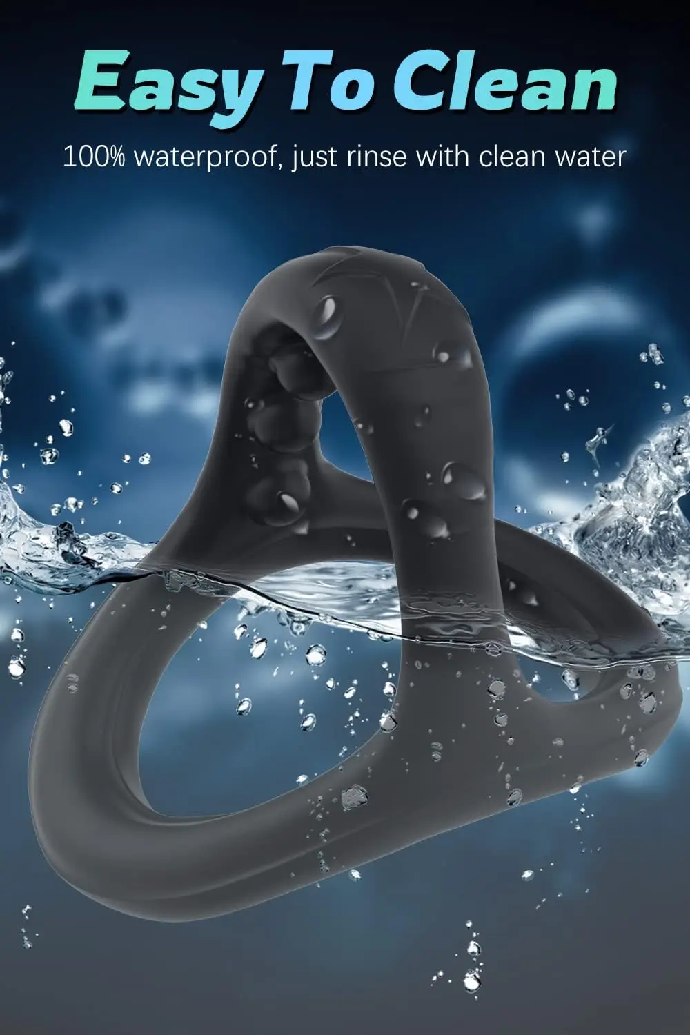 Silicone Cock Penis Rings with Enlargers Erection Enhancing Ultra Soft Long Lasting Stronger Adult Sex Toys for Men or Couples