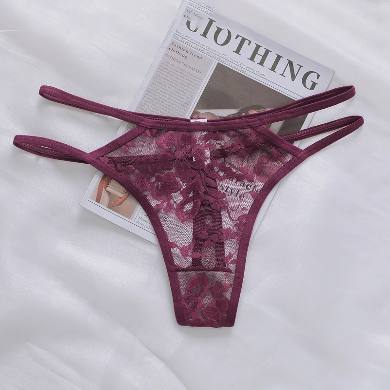 Women's Sexy And Fun Hollow Lace Underwear Easy to Wash And Dry, Traceless Antibacterial Underwear C830