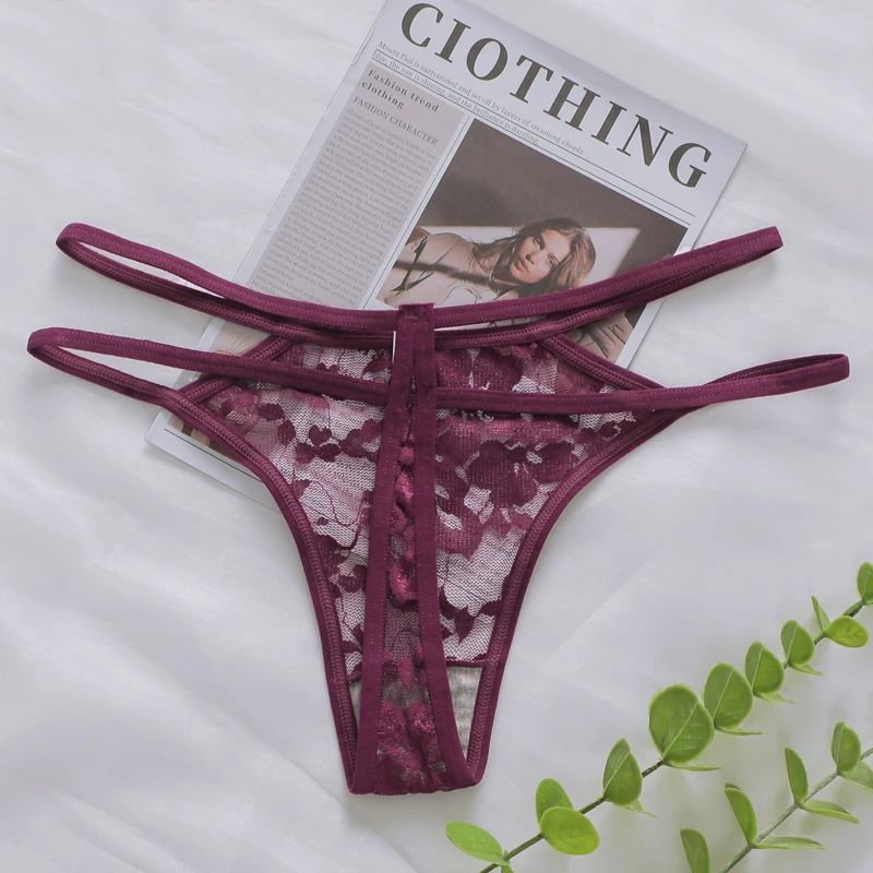 Women's Sexy And Fun Hollow Lace Underwear Easy to Wash And Dry, Traceless Antibacterial Underwear C830