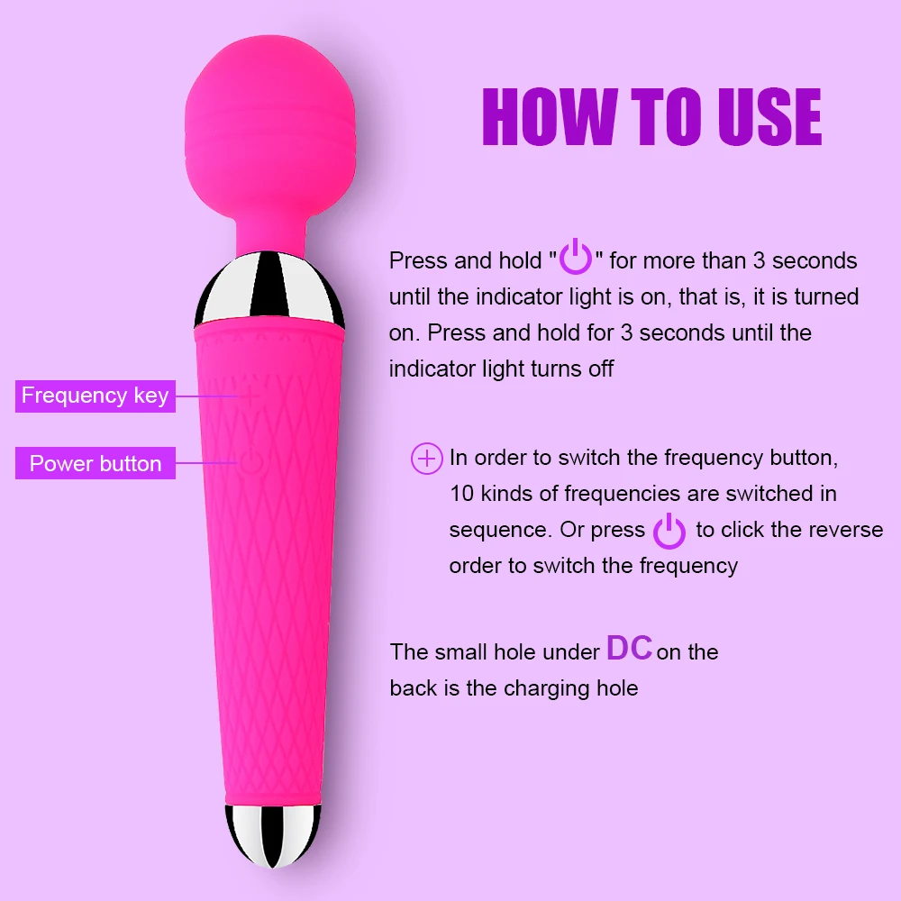 Powerful Clitoris Vibrators USB Recharge Magic Wand AV Vibrator Massager Sexual Wellness Erotic Sex Toys for Women Adult Product Powerful Clitoris Vibrators USB Recharge Magic Wand AV Vibrator Massager Sexual Wellness Erotic Sex Toys for Women Adult Product