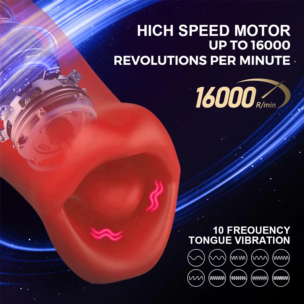 Rose Mouth-Shaped Licker Vibrator Clitoral Nipple Auto Tongue Licking Sucker Stimulator G Spot Clit Masturbate Sex Toy for Women